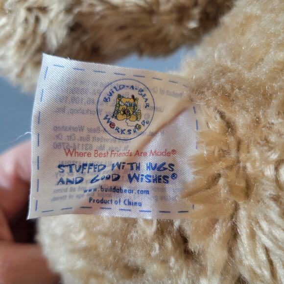 Build-A-Bear Workshop Brown Teddy Bear Plush 14" Stuffed Animal Old Style Tag - Picture 10 of 14
